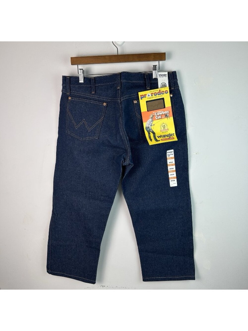 Wrangler Cowboy Cut Men’s Original Fit Straight Leg Blue Denim Jeans 34x27